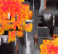Arshad Shirazi, 18 x 18 Inch, Acrylic on Canvas, Abstract Painting, AC-ARS-038